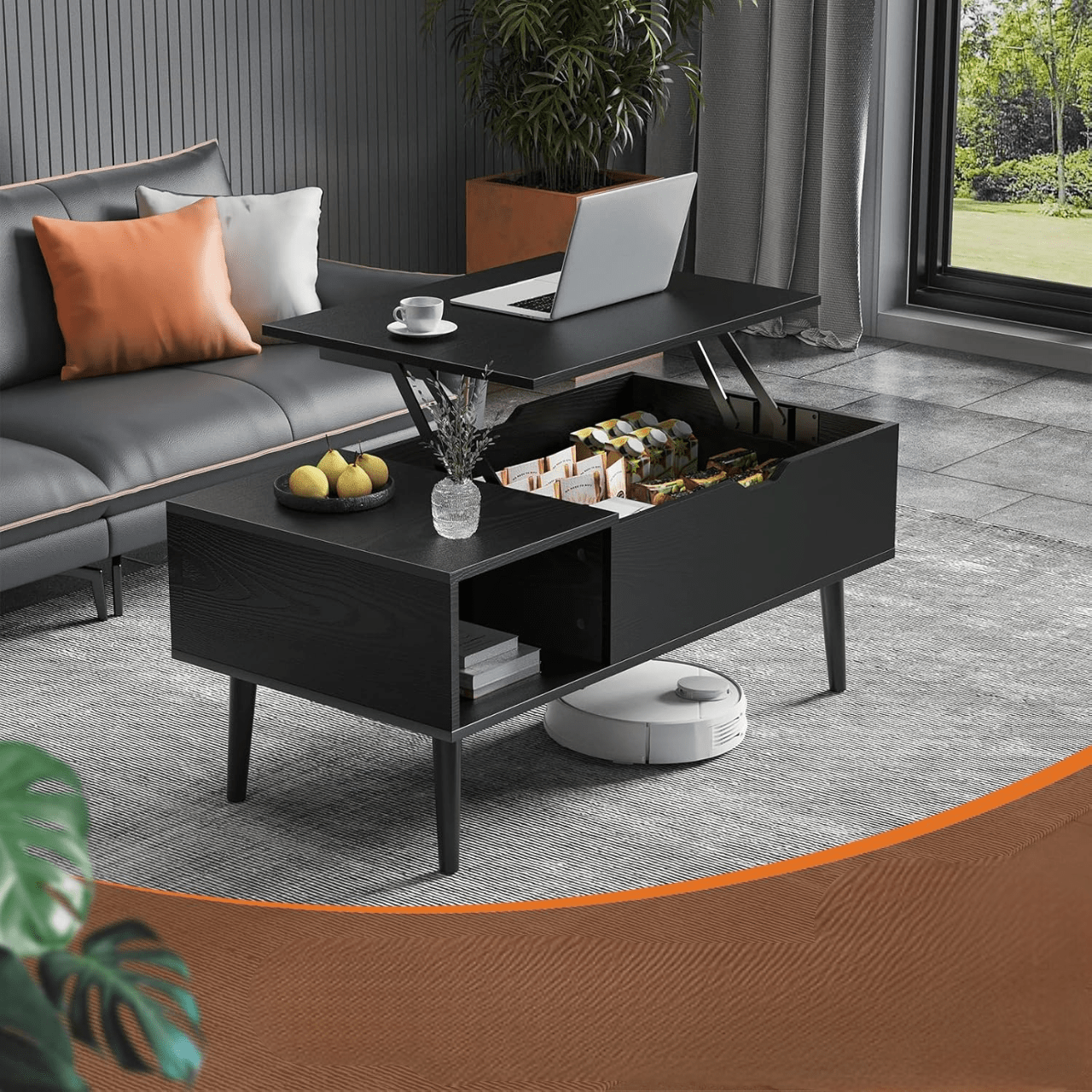 Table Basse - LivingRoomTable™ - Noir - Maison Symphonie