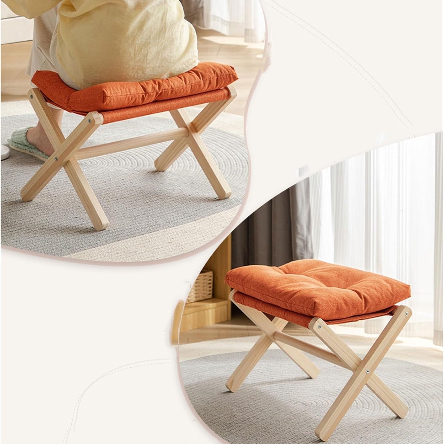 Tabouret Pliable - FoldSit™ - Orange - Maison Symphonie