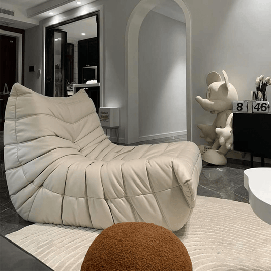 Canapé - CaterpillarSofaStyle™ - Blanc - Maison Symphonie