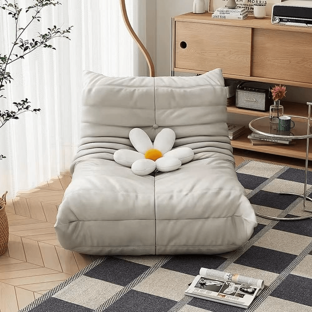 Canapé - CaterpillarSofaStyle™ - Blanc - Maison Symphonie