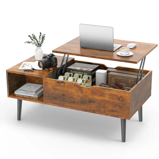 Table Basse - LivingRoomTable™ - Marron - Maison Symphonie