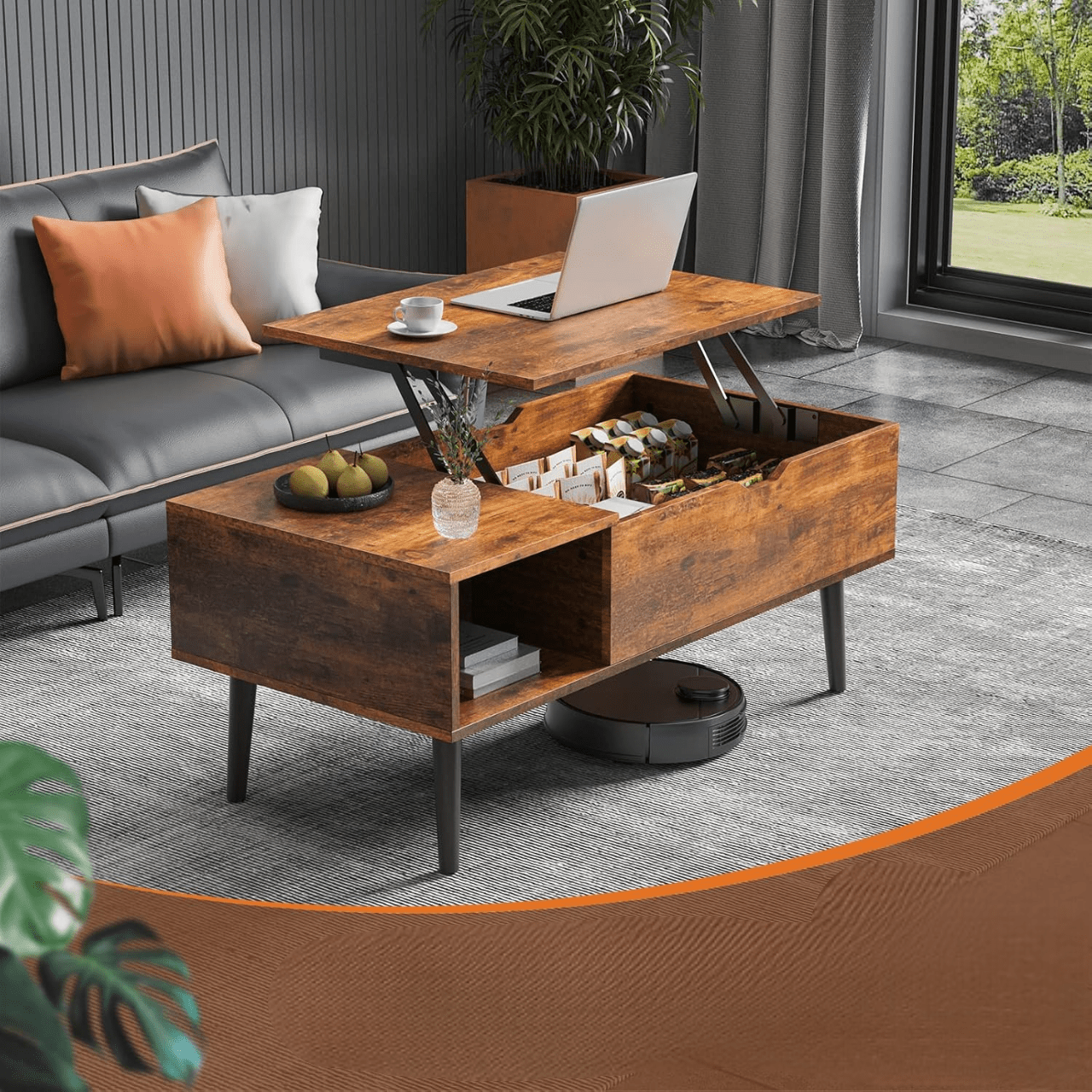 Table Basse - LivingRoomTable™ - Marron - Maison Symphonie