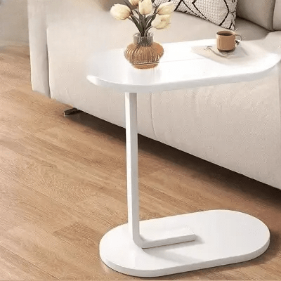 Table d'Appoint - C - shapedSideTable™ - Blanc - Maison Symphonie