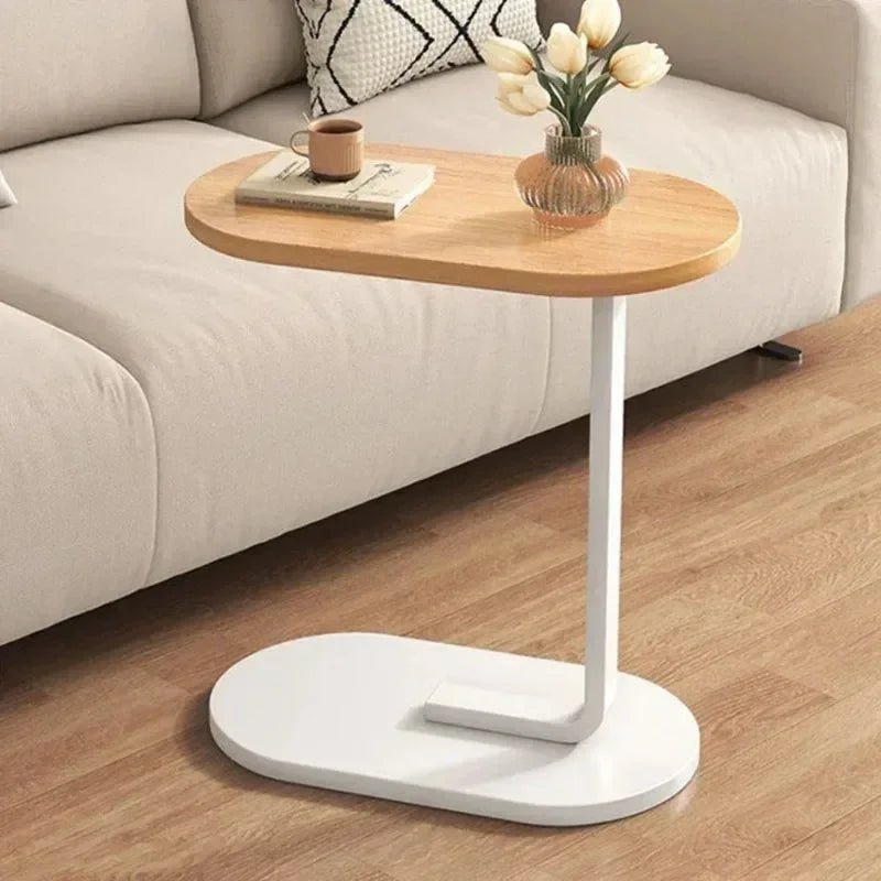 Table d'Appoint - C - shapedSideTable™ - Jaune&blanc - Maison Symphonie