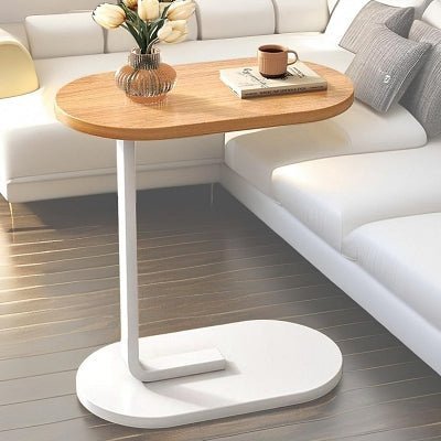 Table d'Appoint - C - shapedSideTable™ - Jaune&blanc - Maison Symphonie