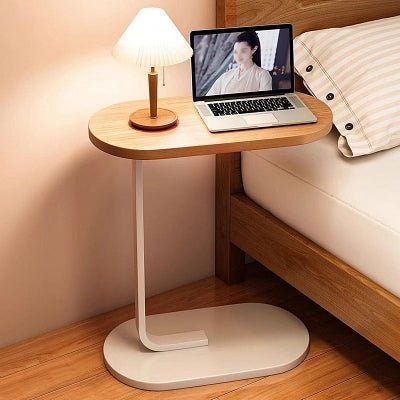 Table d'Appoint - C - shapedSideTable™ - Jaune&blanc - Maison Symphonie