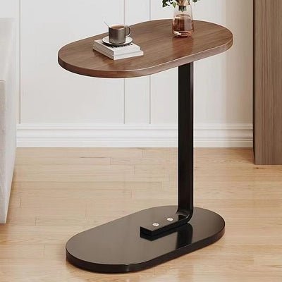 Table d'Appoint - C - shapedSideTable™ - Marron&Blanc - Maison Symphonie