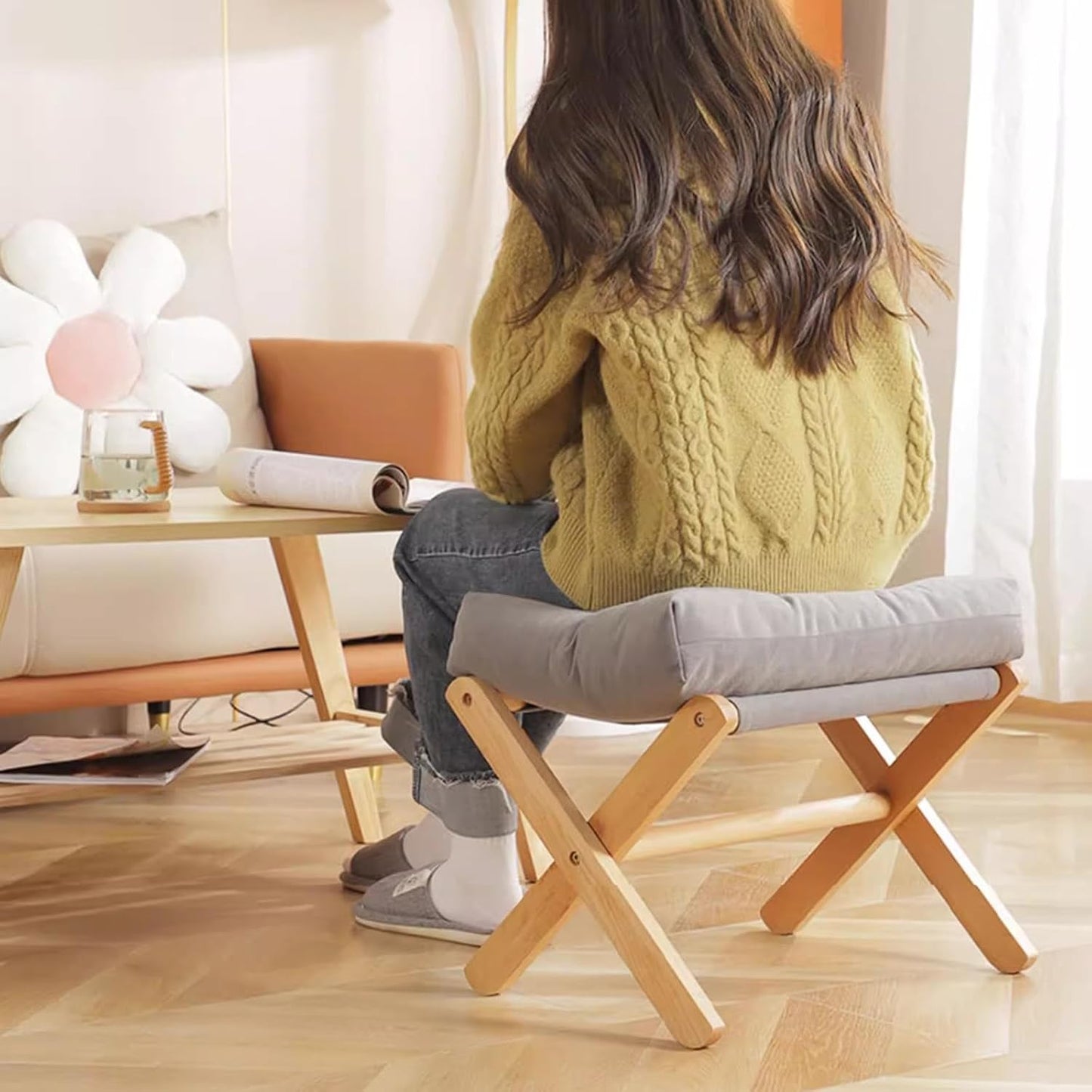 Tabouret Pliable - FoldSit™ - Gris - Maison Symphonie