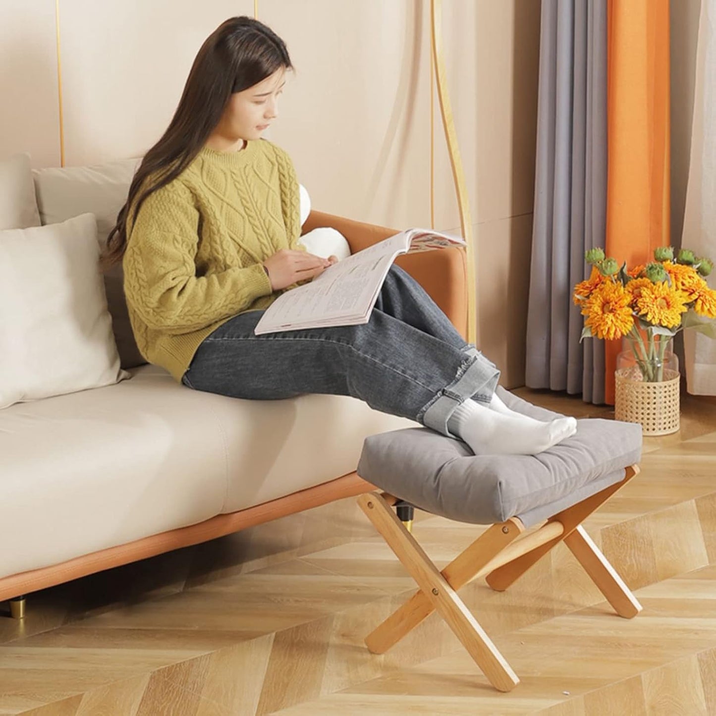 Tabouret Pliable - FoldSit™ - Gris - Maison Symphonie