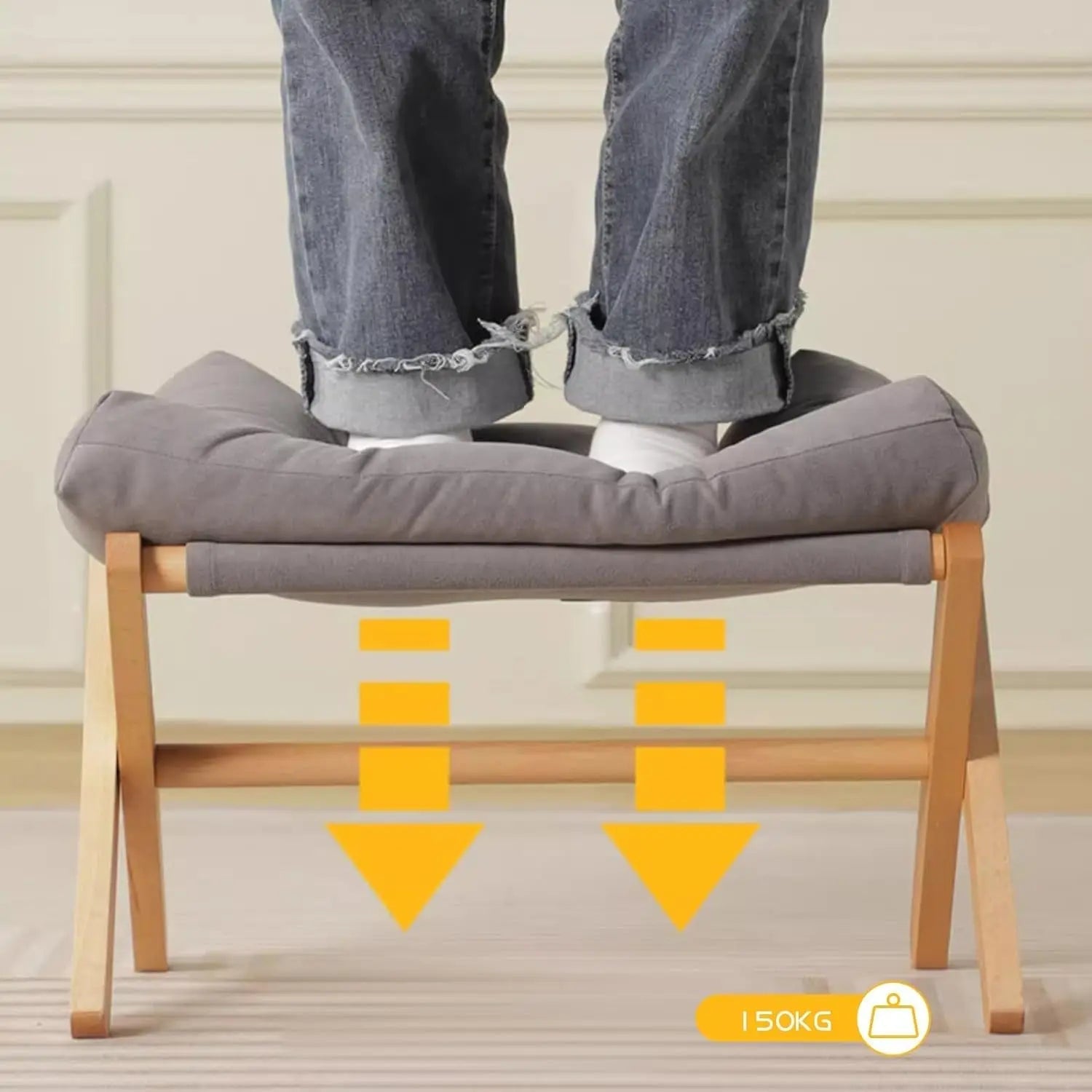 Tabouret Pliable - FoldSit™ - Gris - Maison Symphonie